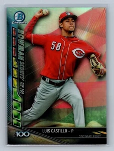 LUIS CASTILLO 2017 Bowman Chrome Update Scouts Top 100 Insert #BSU-LC Reds - Picture 1 of 2