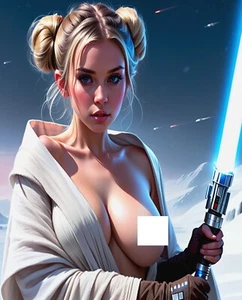Fine Art Akt Model 11 Zoll x 17 Zoll Wandbild Foto Jedi Cosplay B1 Limit 1/200 - Bild 1 von 2
