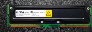 Elpida Rambus RDRAM 256 MB. MC-4R256FKE6D-845 - Picture 1 of 2