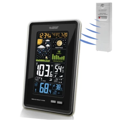 308-1425B La Crosse Technology Wireless Color Weather Station with TX141TH-BV3 - Image 1 of 3