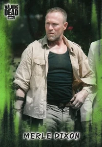 The Walking Dead Hunters & Hunted 2018, #35 Merle Dixon tarjeta base verde #19/25 - Imagen 1 de 2