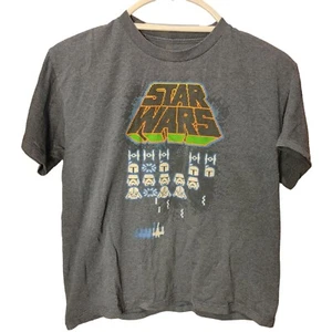 Unisex Kids Star Wars Heather Grey Graphic Tee 12/14 - Picture 1 of 3