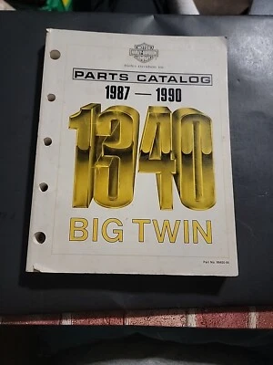 Harley Parts Catalog  1987-1990 Big Twin 1340, #99450-90 Vintage New Sealed - Image 1 of 4
