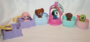 Lote de 5 mascotas Mc Donald's Littlest Pet Shop y un accesorio adicional LPS juguete pájaro - Imagen 1 de 6
