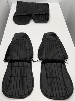Fundas de asiento de cuero negro W40 para Chevrolet Camaro RS Z28 cupé 1997-2002 Foto 1 de 4