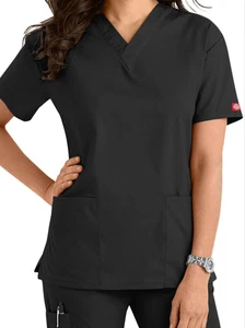 Neu ohne Etikett schwarz klein Dickies EDS Signature Scrub Top für Damen - Bild 1 von 1