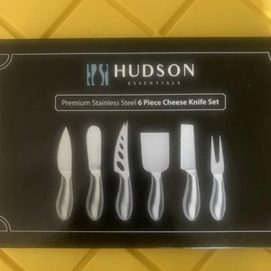 Hudson Essentials Edelstahl Käsemesser Set - 6 Messer offene Box - Bild 1 von 4