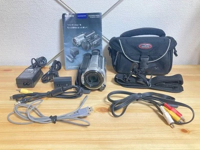 Sony HDR-XR500V Handycam Video Camera Recorder Silver Operation Confirmed - Image 1 of 4