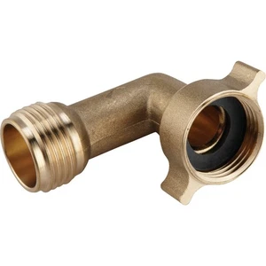 Camco Brass 90 deg RV Water Hose Elbow 22505 Camco 22505 014717225052 Brass - Picture 1 of 2
