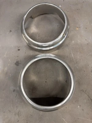 1960 Chevy Impala BelAir Biscayne Headlight Bucket Molding Trim Rings El Camino - Image 1 of 4