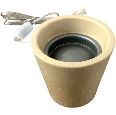 Yankee Candle Scenterpiece Electric Wax Melt Warmer Tan Ceramic Archer - Image 1 of 2
