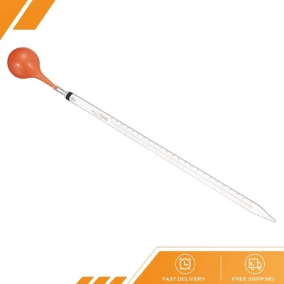 Graduated Dropper Pipettes Kits 50ml Pipette with Rubber Bulb Clear - Image 1 of 4