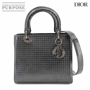 Christian Dior Micro Cannage Lady Dior Medium 2way Hand Bag 90299373 - Picture 1 of 10