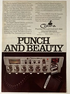 1977 Cobra 29XLR CB Radio Print Ad 40 Channels DynaMike Plus LED Delta Tuning - Picture 1 of 2
