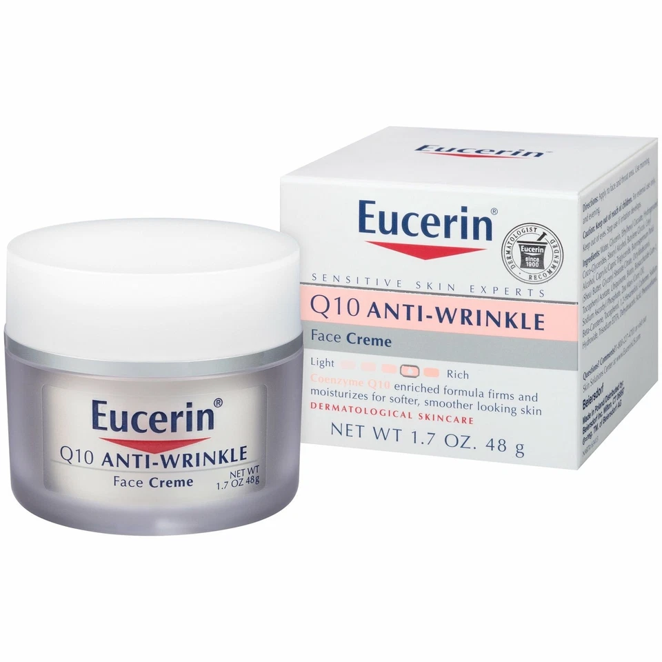 Eucerin Coenzyme Q10 Anti-Wrinkle Face Creme For Sensitive and Dry Skin 1.7 Oz - Image 1 of 1