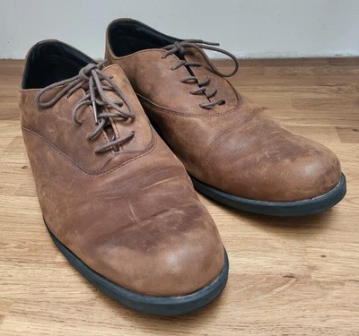 Timberland UK12.5 Nubuck Brown Leather Oxford Lace Up Shoes  5566A A1491 - Image 1 of 4