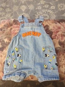 Vintage Disney Baby Denim Mickey Mouse And Friends Overall 24 Monate  - Bild 1 von 6