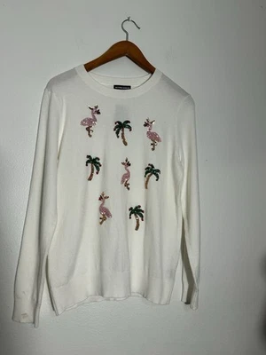 Victoria Harbour Sweater Women’s Sequin Soft Long Sleeve MEDIUM Christmas - Image 1 of 4