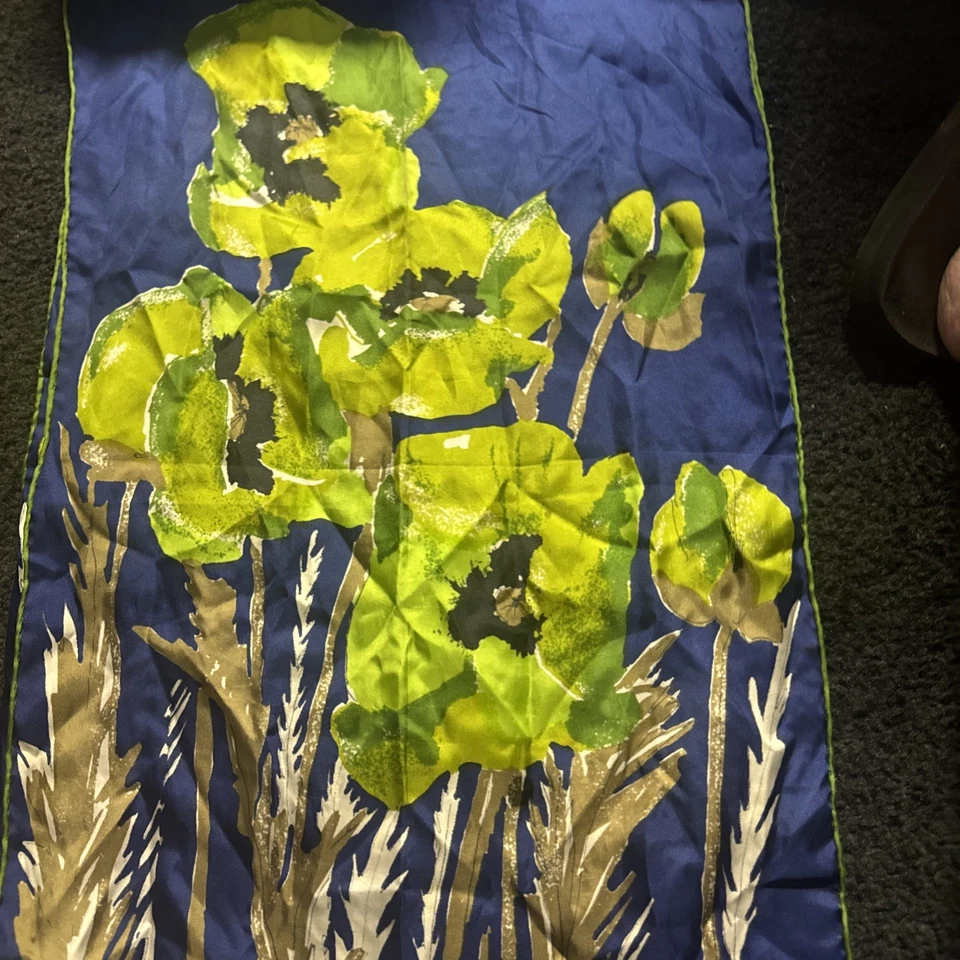 Vintage Authentic Vera Poppy  Scarf Hand Rolled - Image 1 of 4