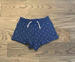 Ralph Lauren Country Girls Blue White Geometric Pattern Shorts Size 5 - Picture 1 of 9