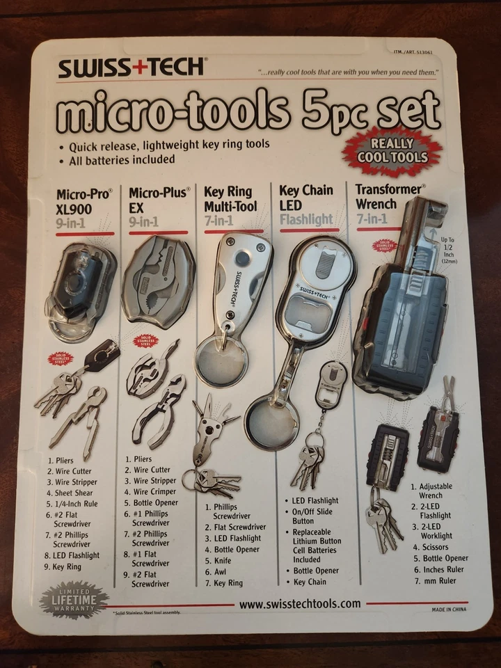 SwissTech Micro-Tools 5 pc Set Really Cool Tools #G - Image 1 of 4