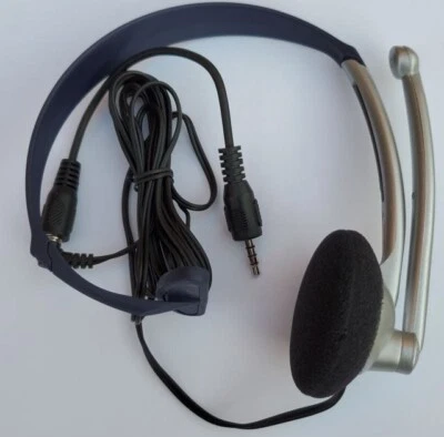 Fone de ouvido - 2,5 mm com fio com microfone com cabo adaptador de 3,5 mm (QUANTIDADE 2) - Imagem 1 de 4