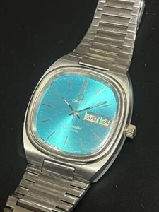 OMEGA Seamaster blue antique manual stainless steel automatic ladies analog - Picture 1 of 10