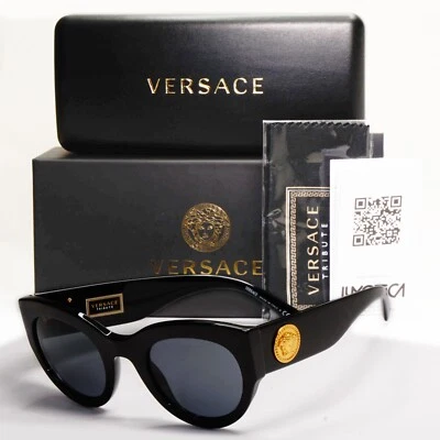 Gafas de sol Versace doradas negras medusa edición tributo gris MOD VE 4353 GB1/87 Foto 1 de 4