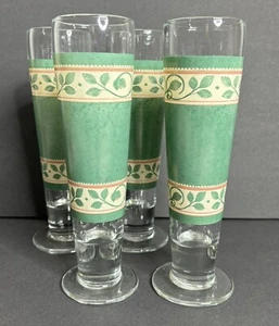 4 Pfaltzgraff French Quarter Pils Gläser Bier grüne Reben 14 Unzen nicht mehr produziert - Bild 1 von 5