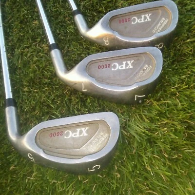 XPC 2000 Peripheral Balanced Irons 5,7,8 Steel RH Steef Chamoise Grips  - Image 1 of 4
