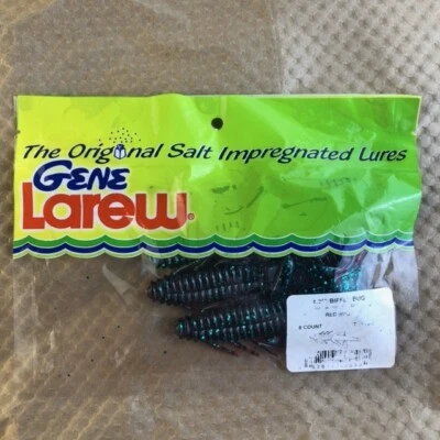 Gene Larew The Salt Advantage 4.25" red bug biffle bugs (opened 6 total in pack) - Image 1 of 2