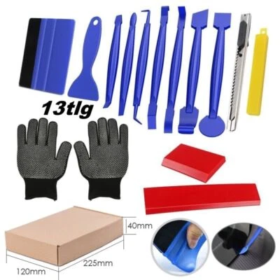 Auto Folien Set Werkzeuge Signieren Car Wrapping Rakel Filz Folie Tuck Tool  - Bild 1 von 4