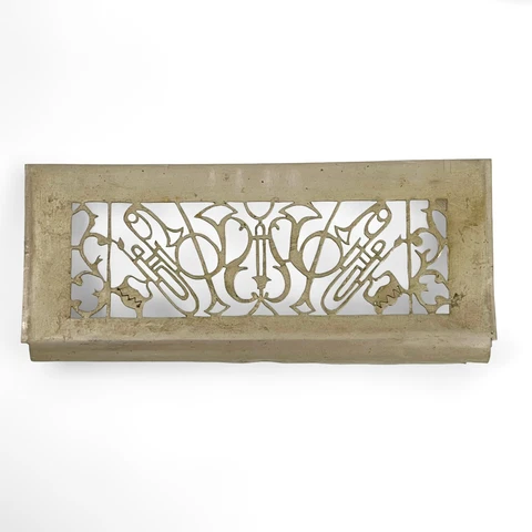 Vintage Scrolled cutout Muscial Grate Register Cover