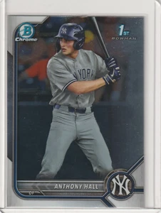 Anthony Hall #BDC-97 2022 1st Bowman Draft Chrome New York Yankees NMOB - Picture 1 of 2