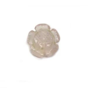 ENCANTADORA PIEDRA PRECIOSA CUARZO ROSA NATURAL TALLADA FORMA FLOR 6,05 CTS 1 PIEZA - Imagen 1 de 2