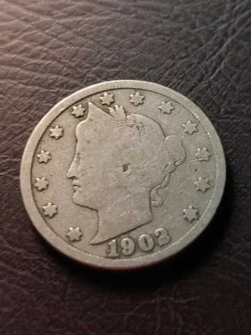 1902 Liberty V Nickel Five Cent Coin Cover