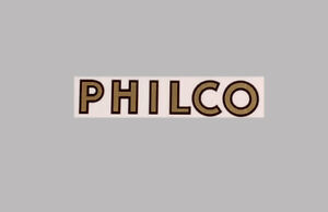 Philco Radio Logo Water Slide Decal Sticker- Old Antique Wood Vintage Tube Radio