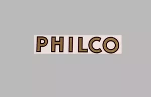 Philco Radio Logo Water Slide Decal Sticker- Old Antique Wood Vintage Tube Radio - Picture 1 of 2