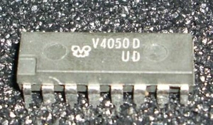 5pcs. V4050D = CD4050BE HEX NON INVERTING BUFFER/CONVERTER - Picture 1 of 1