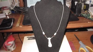 ELK TOOTH NATIVE AMERICAN HANDMADE By "Last Man Talking" a Montana Blackfoot - Picture 1 of 17