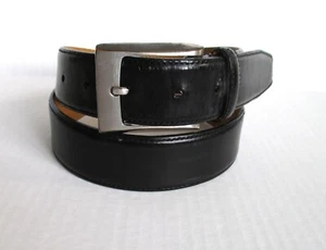 Men's Size 32 Men's Warehouse Full Grain Italian Dress Belt Black - Picture 1 of 8