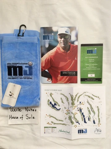 *RARE* Michael Jordan 2012 Celebrity Golf Invitational Program/Towel Pack Cover