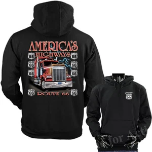 AMERICA’S HIGHWAY TRUCK ROUTE 66 Pullover Hoodie - Bild 1 von 8