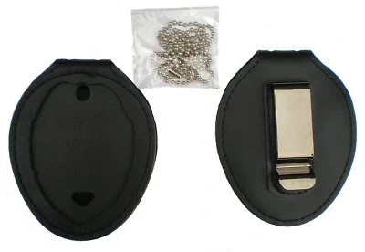 BADGE HOLDER ONLY! + Neck Chain FOR GOLD CONCEALED CARRY PERMIT CCW/CWP BADGE  - Image 1 of 2