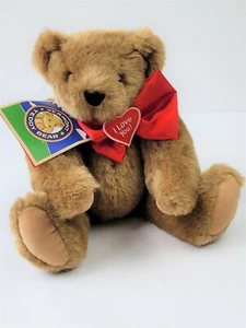 Vermont Teddy Bear Co. I Love You 15" PLUSH Stuffed Animal Jointed BEAR 2011 - Picture 1 of 10