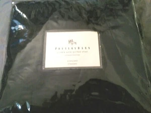  New Pottery Barn Black Crinkle Voile Standard SHAM all cotton - Picture 1 of 3