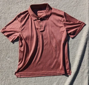 Junction West Men Performance Fashion Lightweight Polo 3 Button Orange- M - Picture 1 of 6