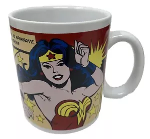 Tazza caffè Wonder Woman caffè DC Comics Super Hero senza crepe o patatine usata - Foto 1 di 11