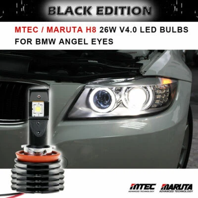 MARUTA® H8 26w V.4 Cree LED Bmw Angel Eyes e82,e87,e90 (LCI),e92,e93,X1,X5/6 - Image 1 of 4