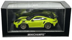 1:43 Minichamps 2024 Porsche 911 (992) GT3 RS Weissach Acid Green Acidgrun - Picture 1 of 6